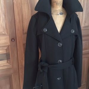 Kenneth Cole Black Winter To The Waist Coat